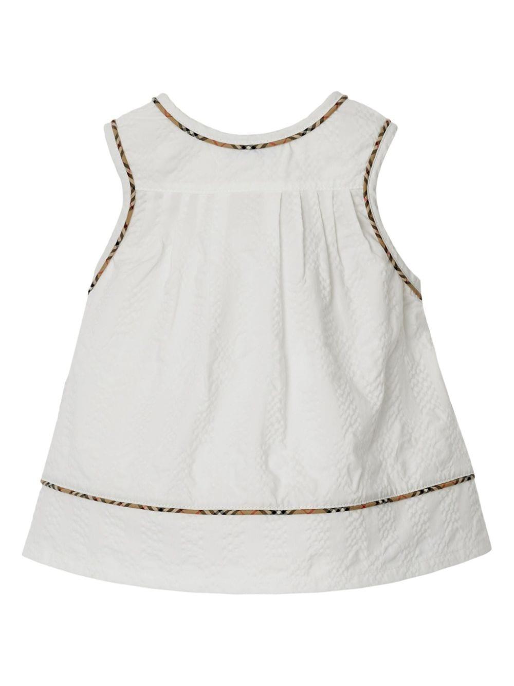 Pagliaccetto bianco per neonata 8078862 A1464 Burberry Kids 