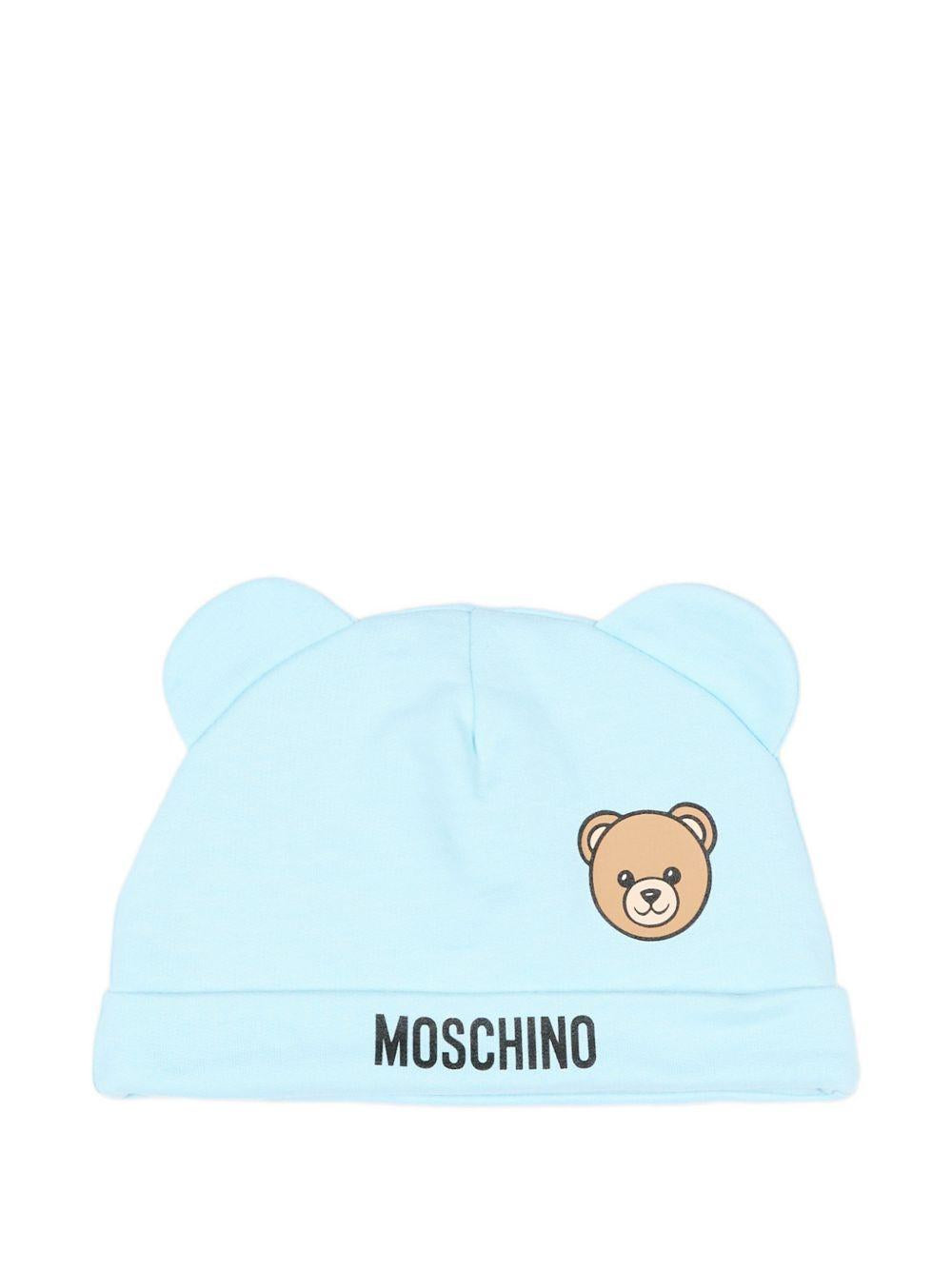 Kit tutina azzurra per neonato MUY09PLCA40 40304 Moschino Kids 