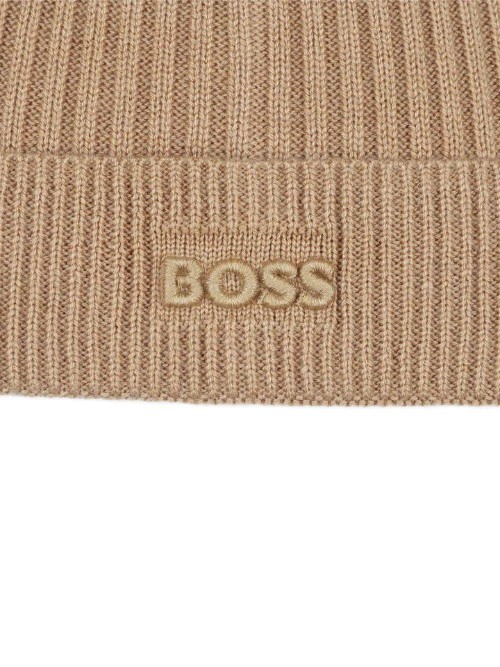 Cappello marrone chiaro per bambino J52650 269 Boss Kids 