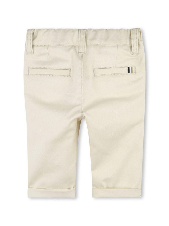Pantalone beige sabbia per neonato