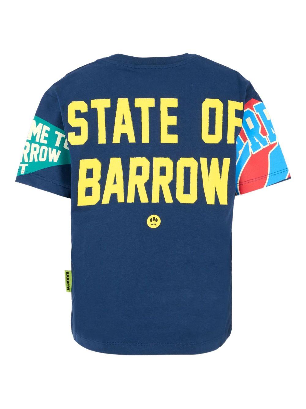 T-shirt blu per bambino F5BKJUTH079 060 Barrow Kids 