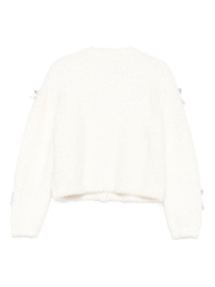 Cardigan bianco per bambina KF5053MA94O M9987 Liu Jo 