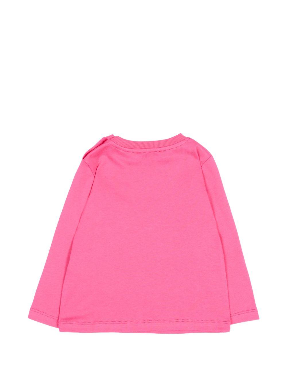 T-shirt fucsia per neonata MNO014LAA58 51450 Moschino Kids 