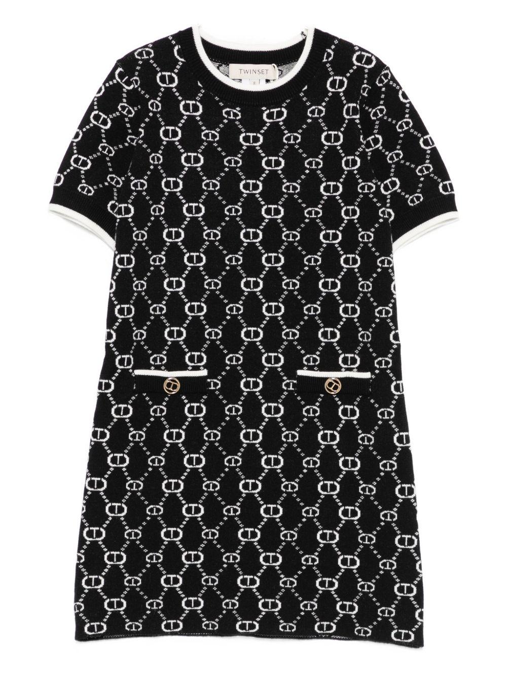 Abito nero per bambina 252GJ3020 12795 Twin Set 