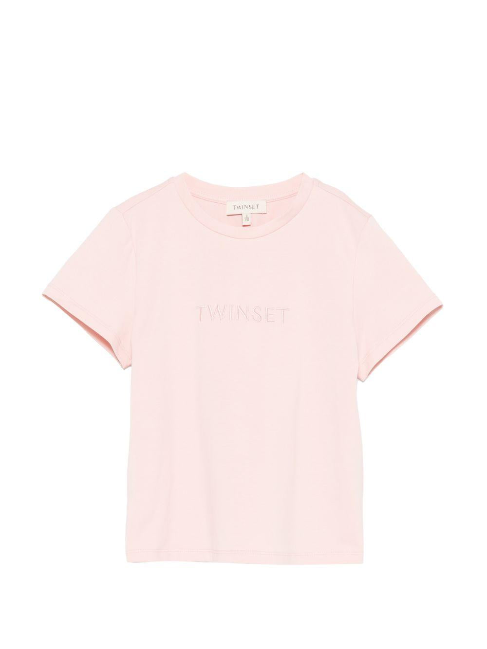 T-shirt rosa per bambina 261GJ2252 10021 Twin Set 