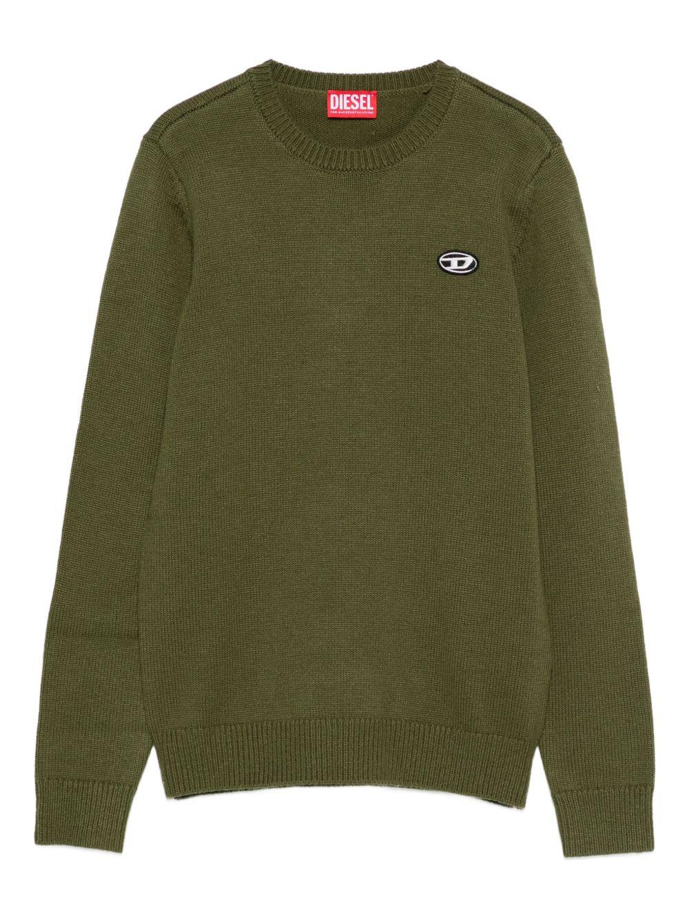 Maglione verde oliva per bambino J02430KYAYX K513 Diesel Kids 