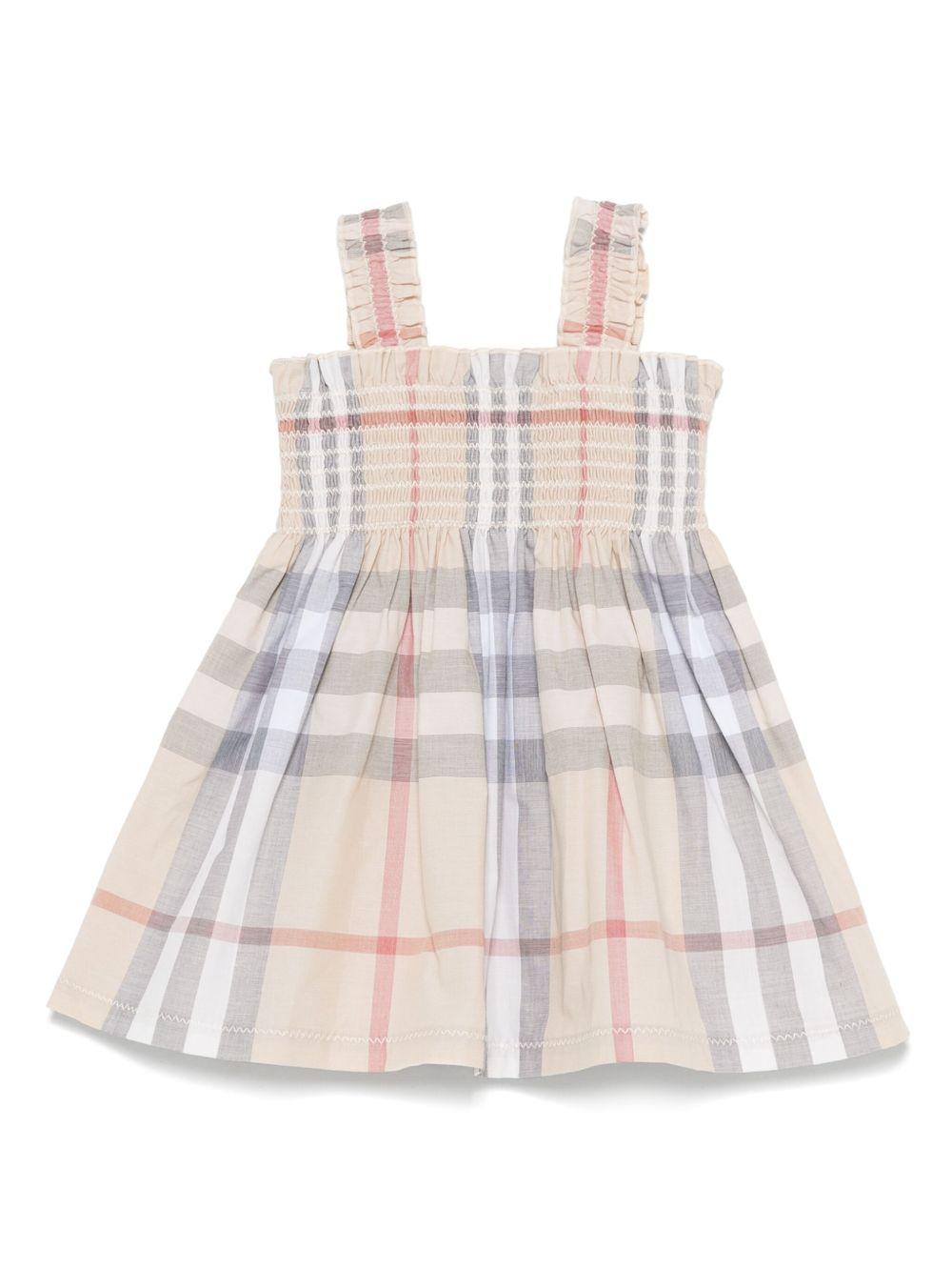 Abito vintage check per neonata 8100222 A2205 Burberry Kids 