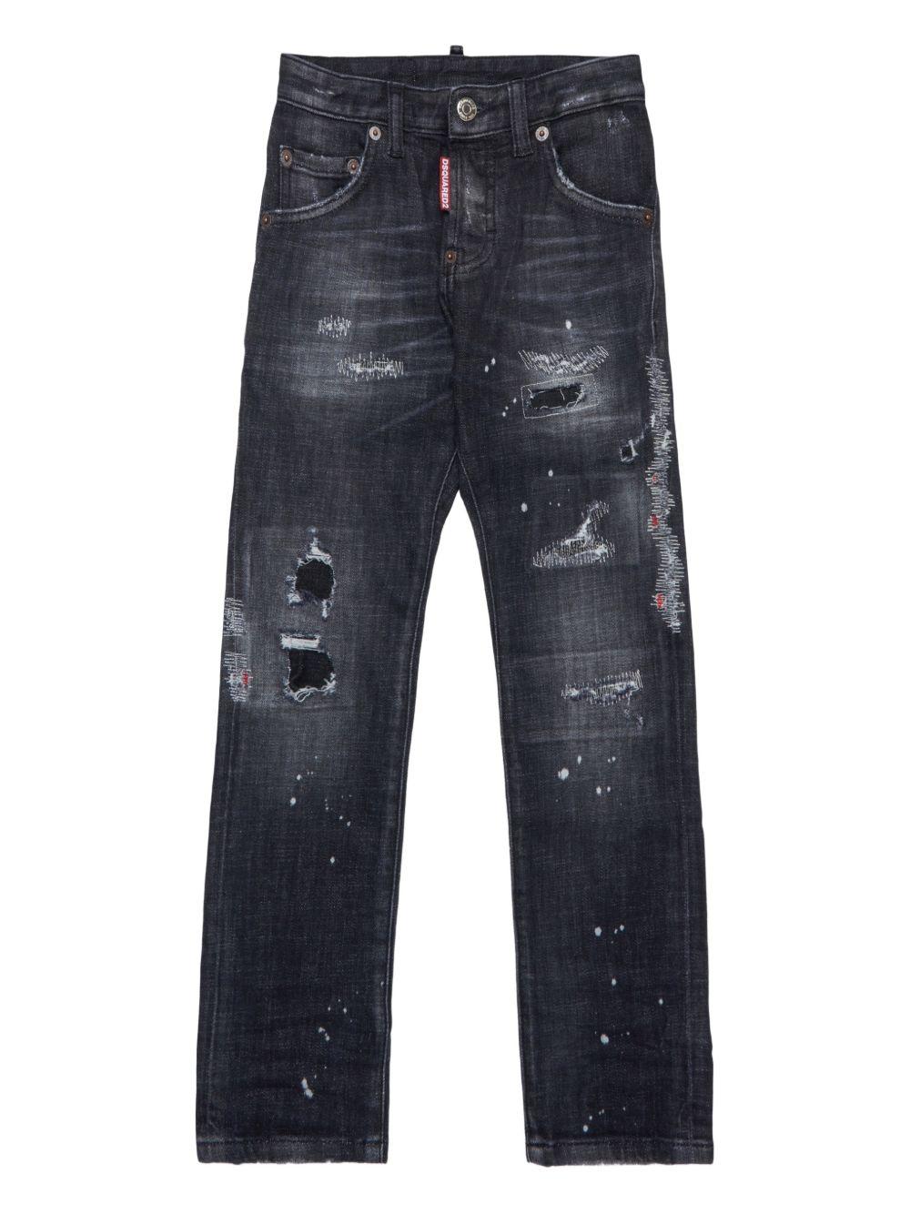 Jeans neri per bambino DQ0236D0AFY DQ02 Dsquared2 Kids 