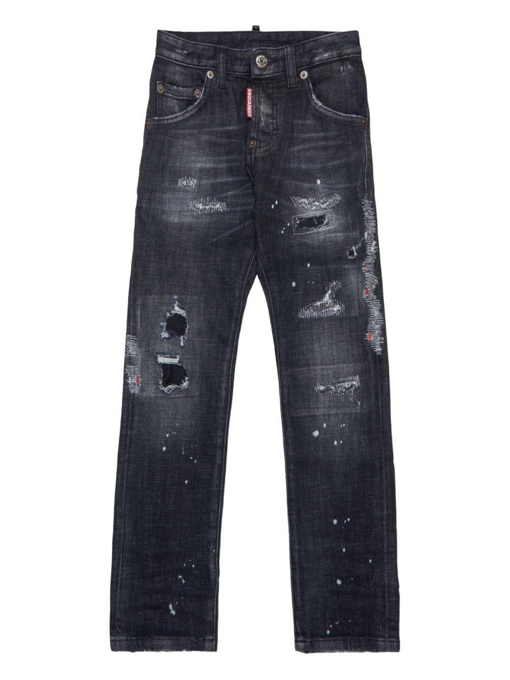Jeans neri per bambino DQ0236D0AFY DQ02 Dsquared2 Kids 