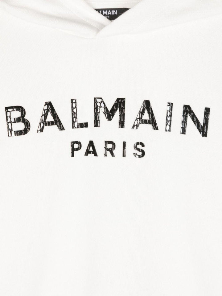 White cotton sweatshirt for boys