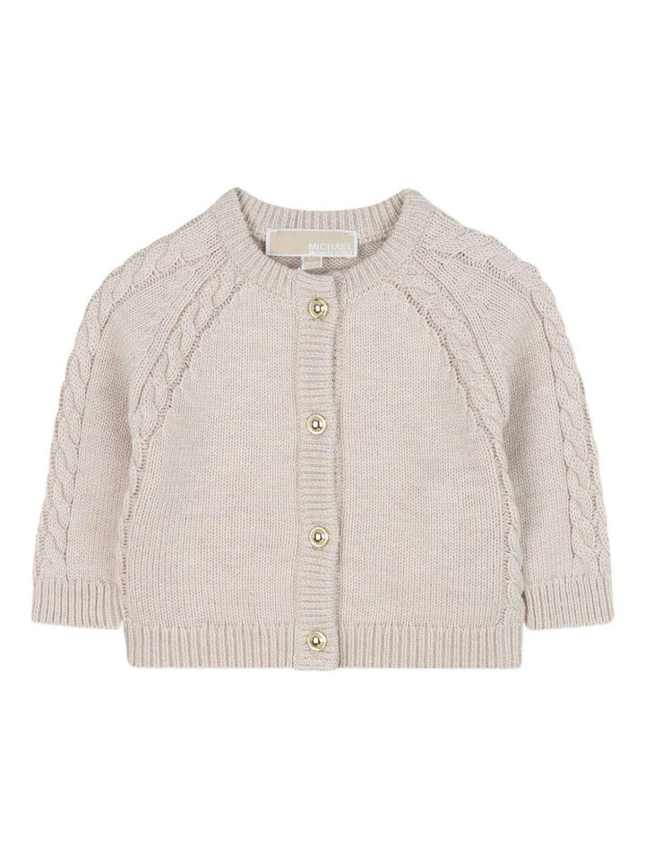 Completo beige per neonato R30505 C12 Michael Kors Kids 