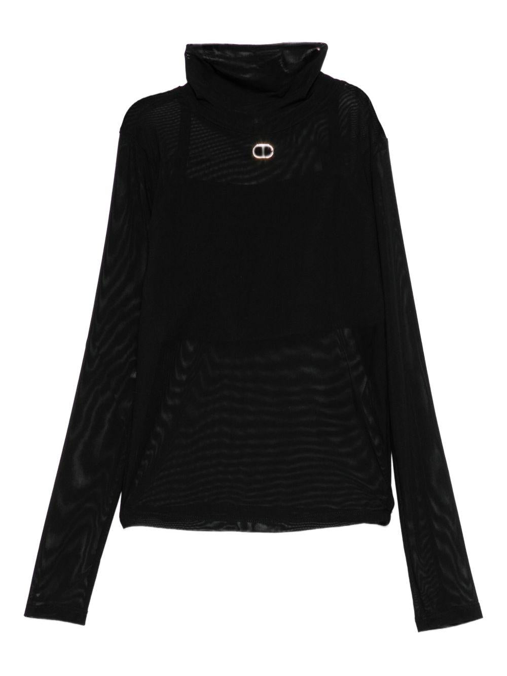 Maglione nero per bambina 252GJ2310 00006 Twin Set 