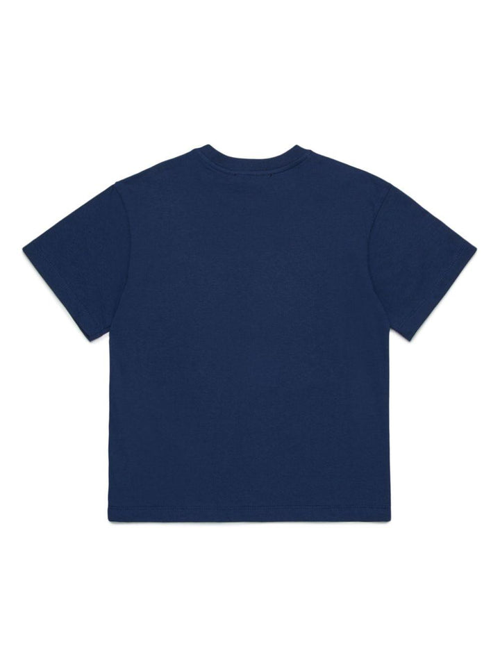 Indigo/red/black T-shirt for girls by Max&amp;co Kids