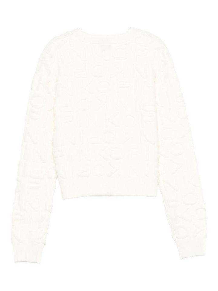 Maglione bianco per bambina KFMA013CFL083 B000 Pinko Kids 