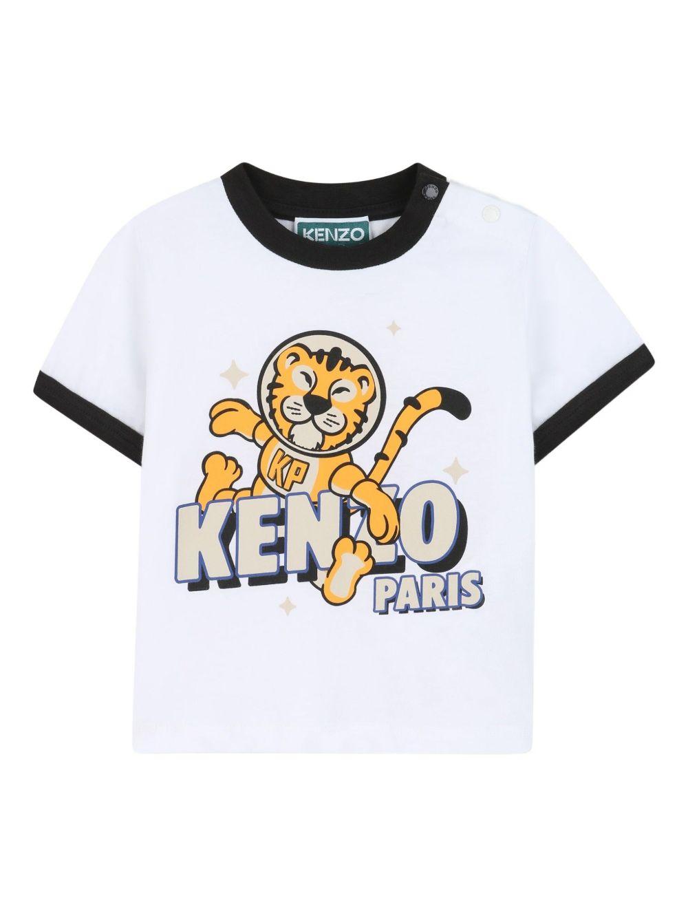 T-shirt bianca per neonato K61298 N50 Kenzo Kids 