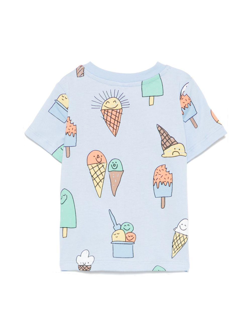 T-shirt celeste per neonato