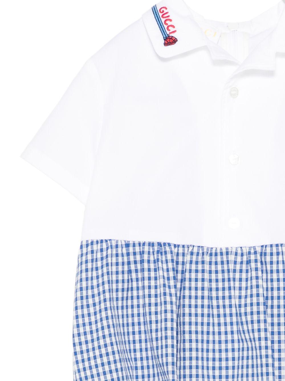 Tutina bianca/blu per neonato 854181XWA7Y 4337 Gucci Kids 