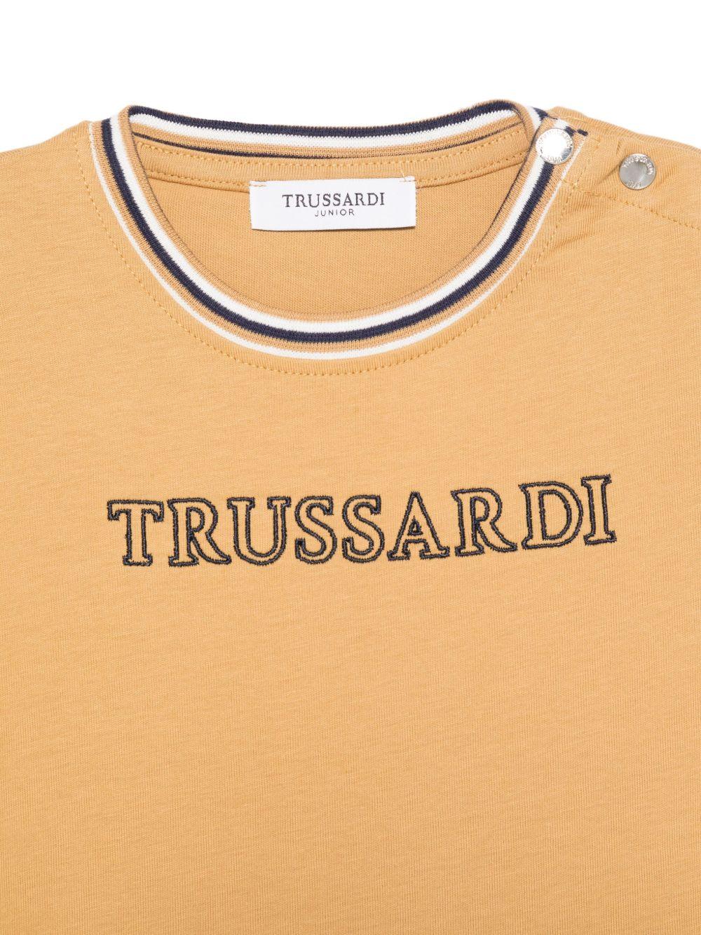 T-shirt marrone chiaro per neonato TIA25071TS APP Trussardi Kids 