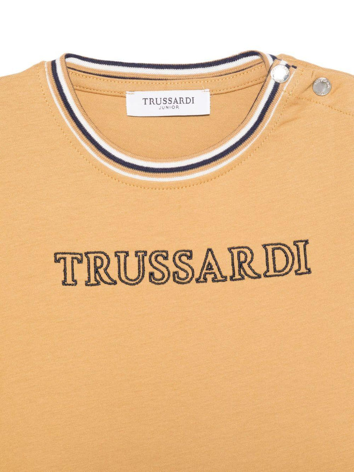 T-shirt marrone chiaro per neonato TIA25071TS APP Trussardi Kids 