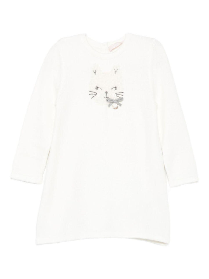 Abito bianco per neonata HF5013MA12P 10602 Liu Jo 