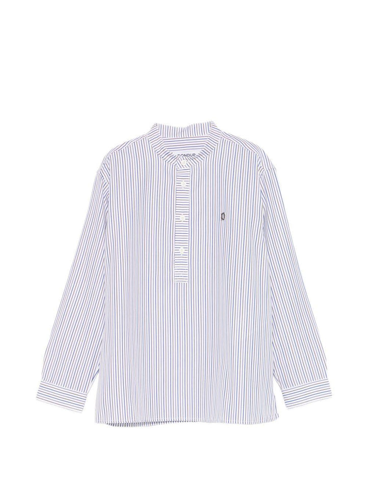 Camicia bianca/blu per bambino DMCA0510CR024 R001 Dondup Kids 