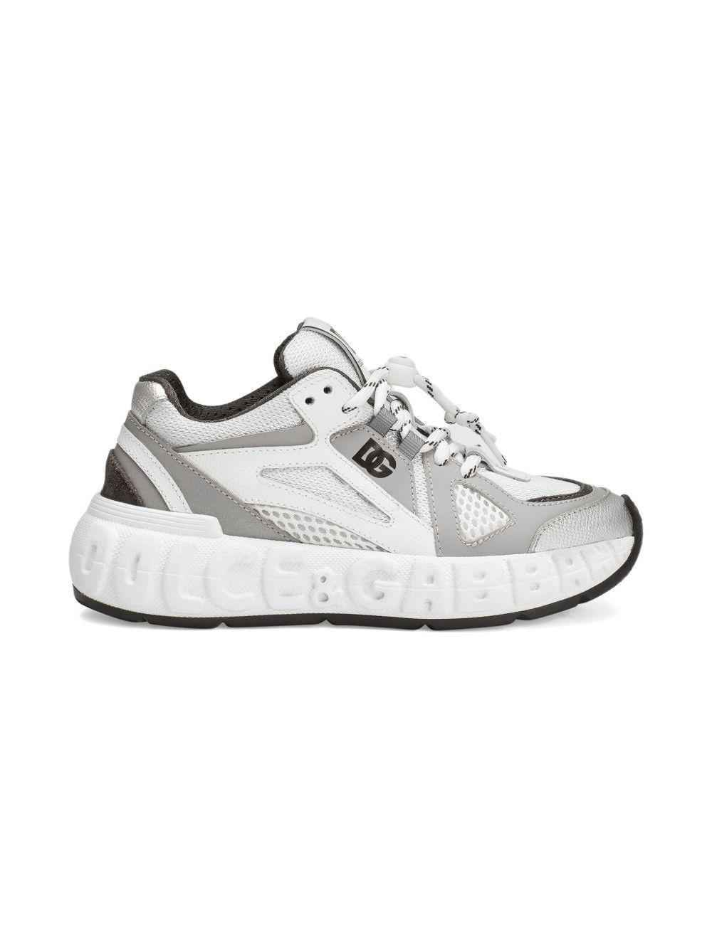 Sneakers grigio chiaro per bambino DA5290AW521 8B849 Dolce & Gabbana Kids 