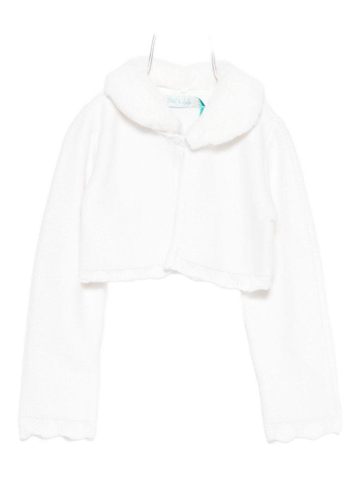 Cardigan bianco per neonata 5817 010 Abel & Lula 