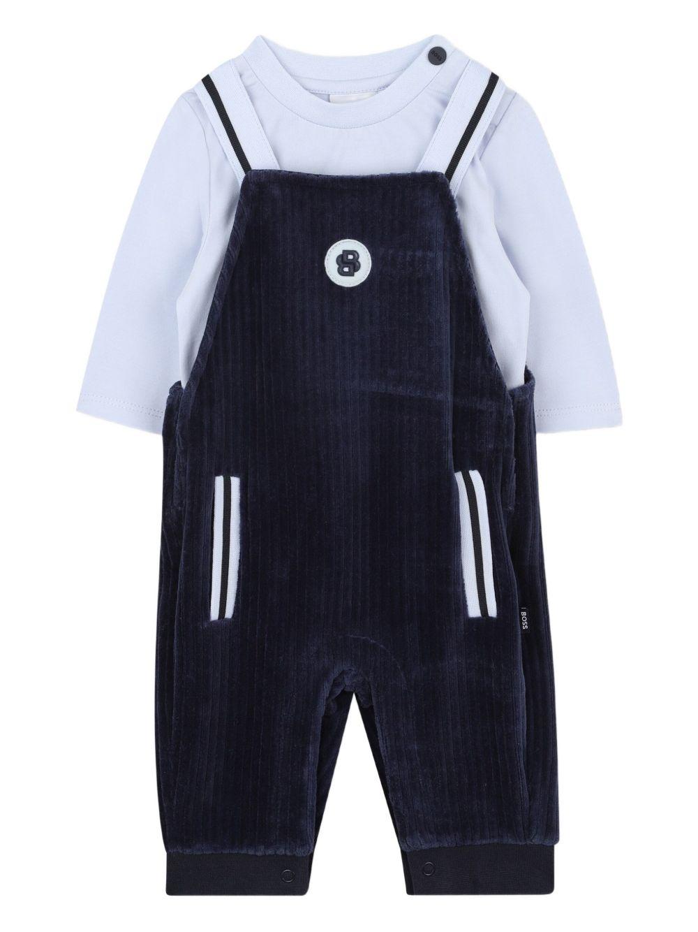 Completo sportivo blu marine per neonato J52540 849 Boss Kids 