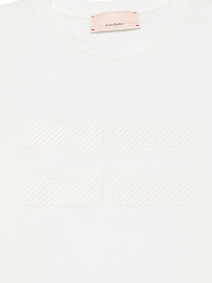 T-shirt bianca per bambina