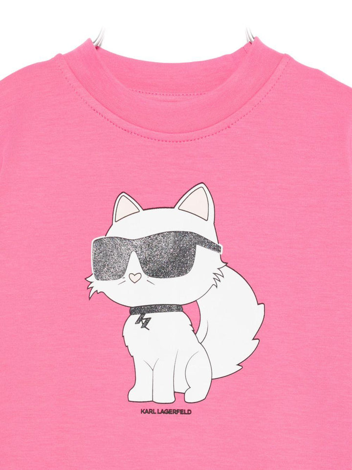 Abito rosa per bambina Z30657K 48V Karl Lagerfeld Kids 