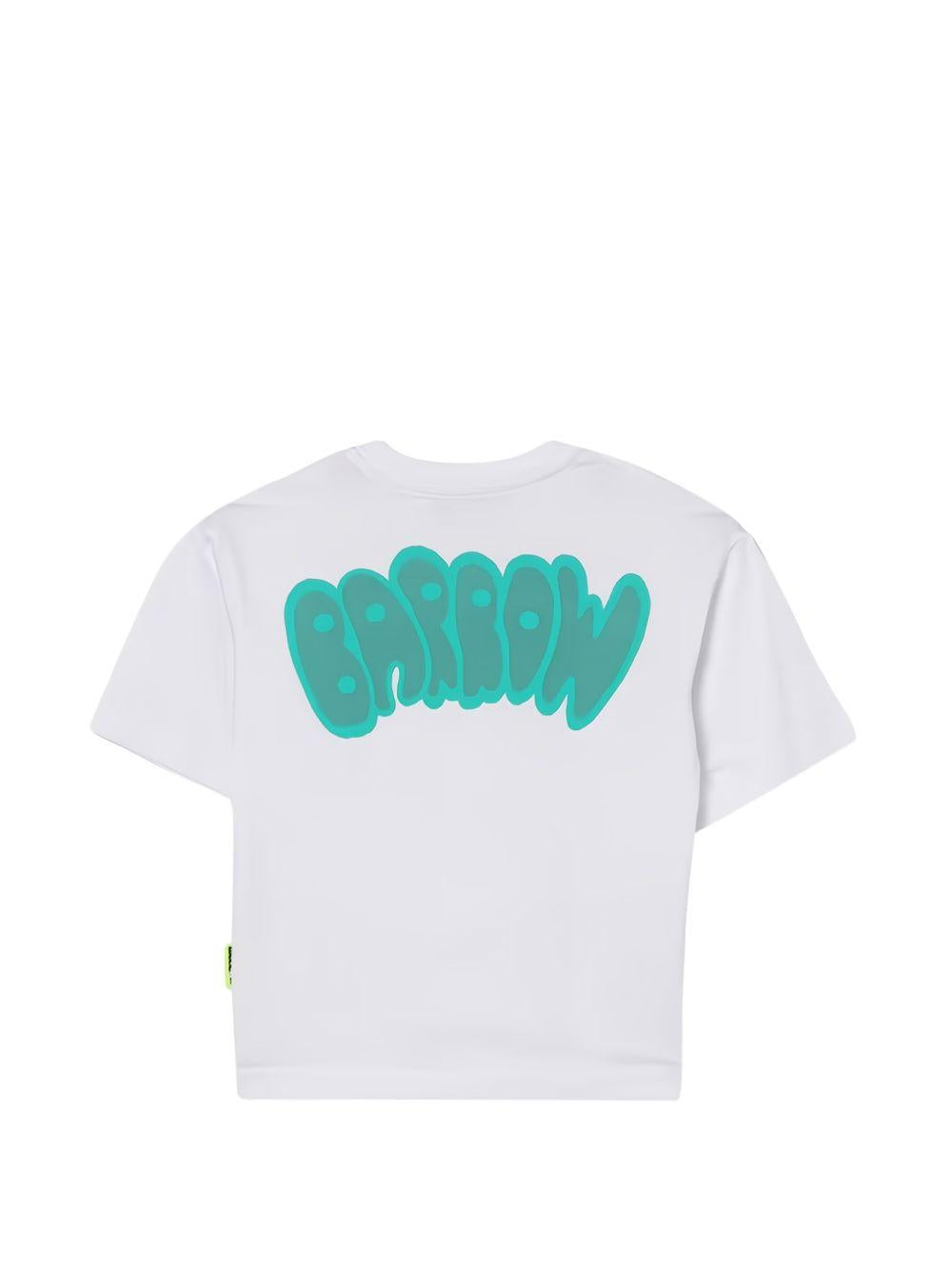 T-shirt bianca per bambina S6BKJUTH007 002 Barrow Kids 