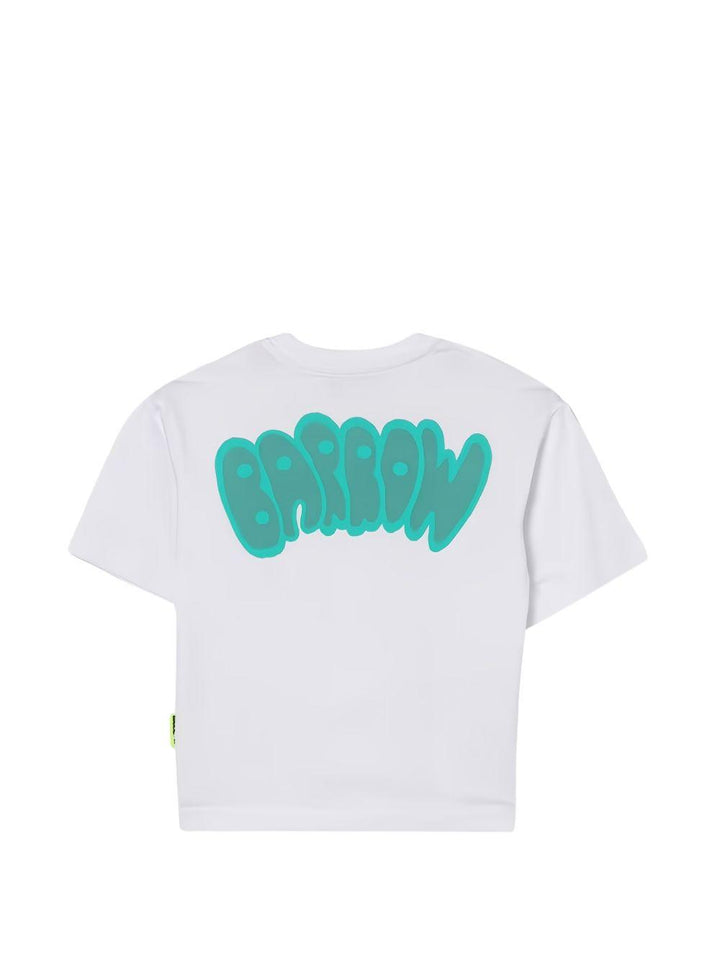 T-shirt bianca per bambina S6BKJUTH007 002 Barrow Kids 