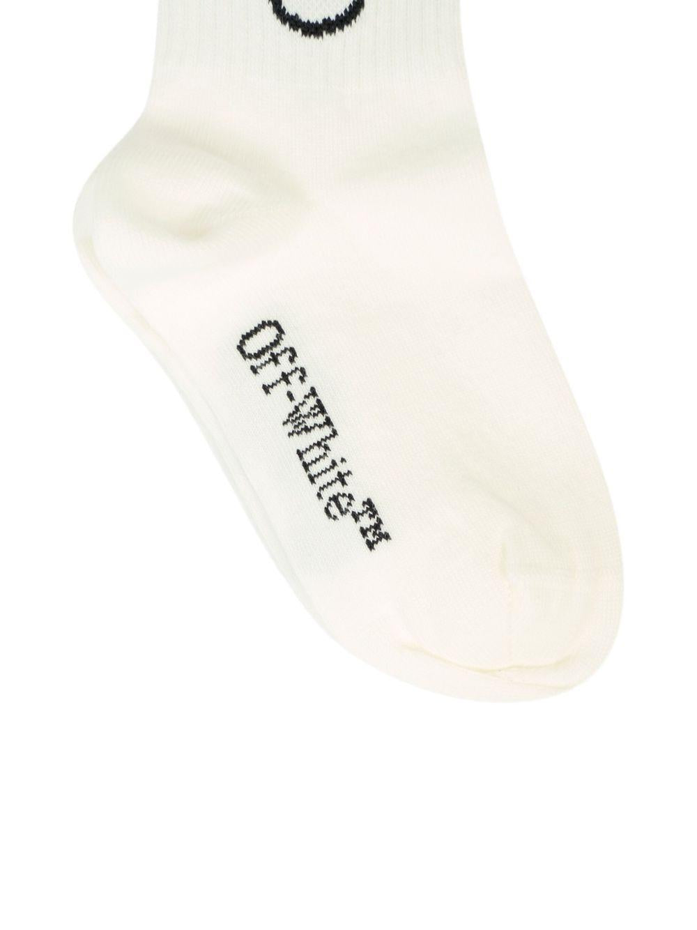 Calza bianca per bambino OBRA003C99KNI004 0110 Off White Kids 