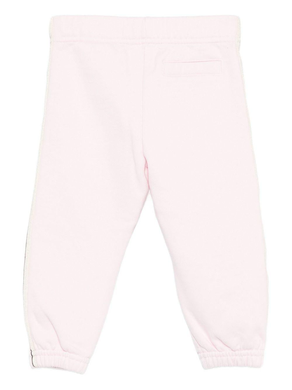 Pantalone rosa pallido per neonato PG4X002F25FLE001 3C03 Palm Angels Kids 