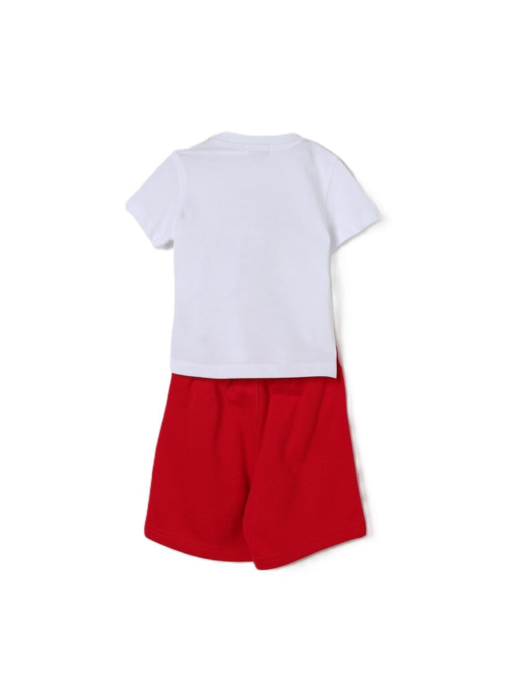 Completo sportivo bianco/rosso per neonato 396DJMNS25 RE183 Jeckerson Kids 