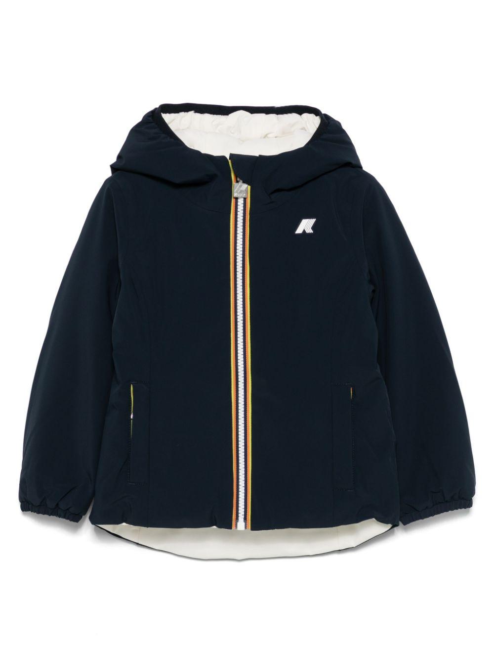 Blue/white jacket for children by K-Way Kids