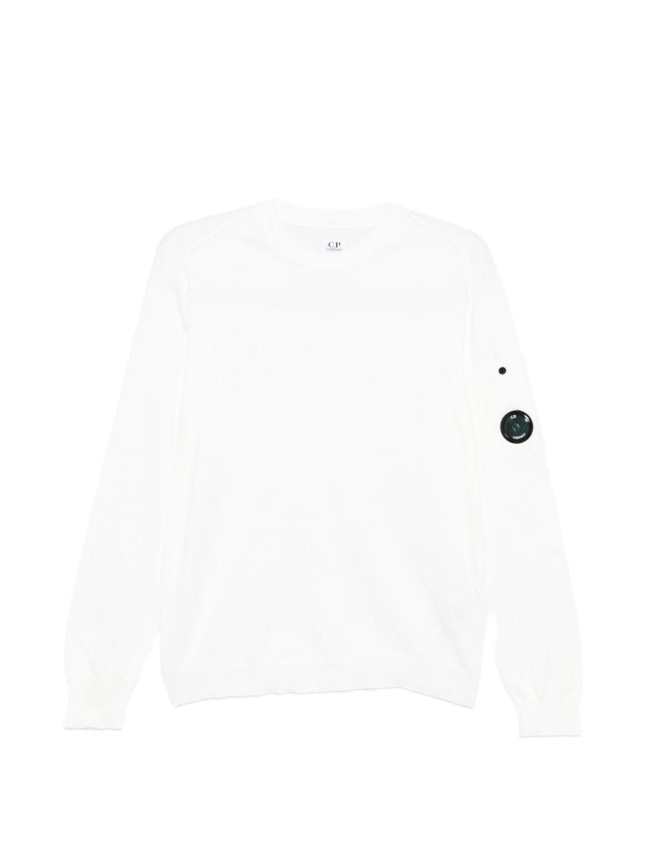 Felpa bianca per bambino CUW00OLHE83 10135 C.P Company Kids 