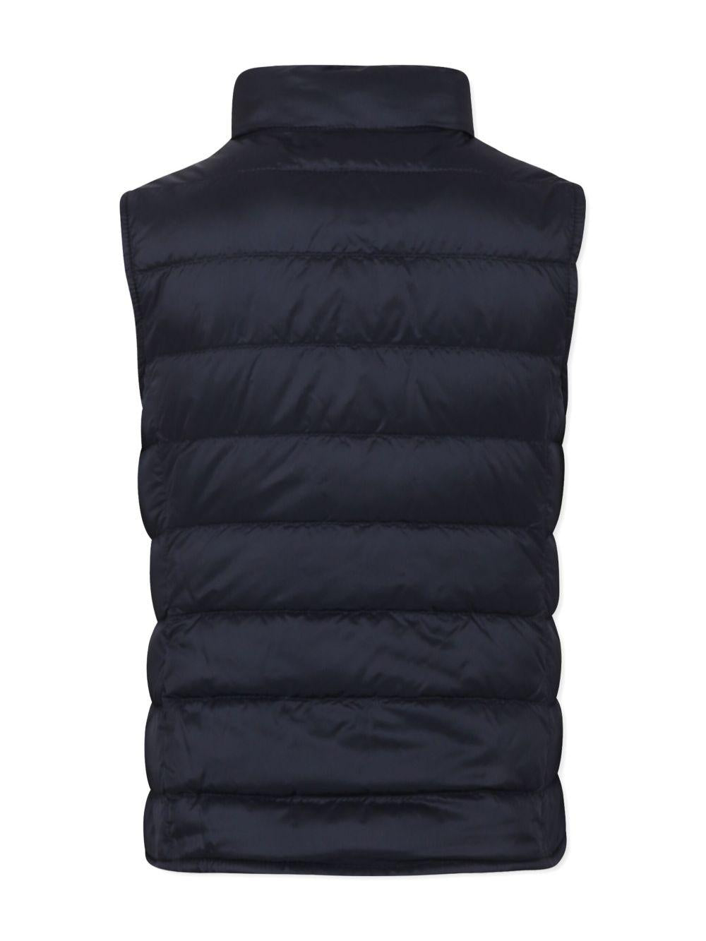 Gilet blu navy per bambino 9541A00033597YF 778 Moncler Kids 