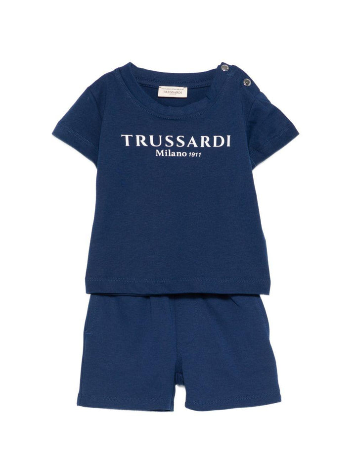 Completo blu per neonato TIP26008CJ BLU Trussardi Kids 