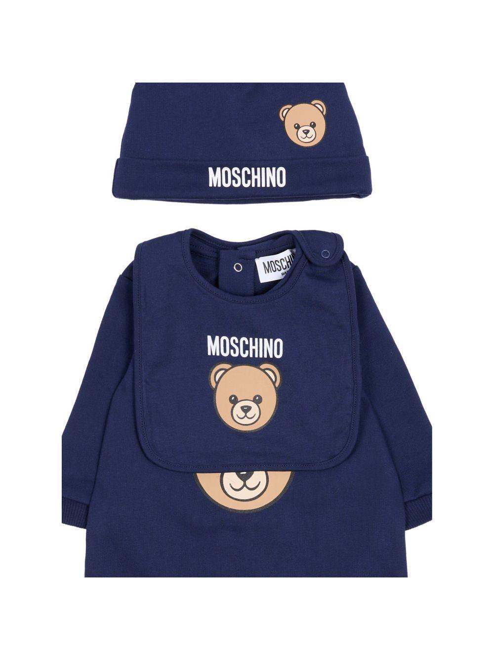 Tutina blu per neonato MUY097LCA19 40016 Moschino Kids 