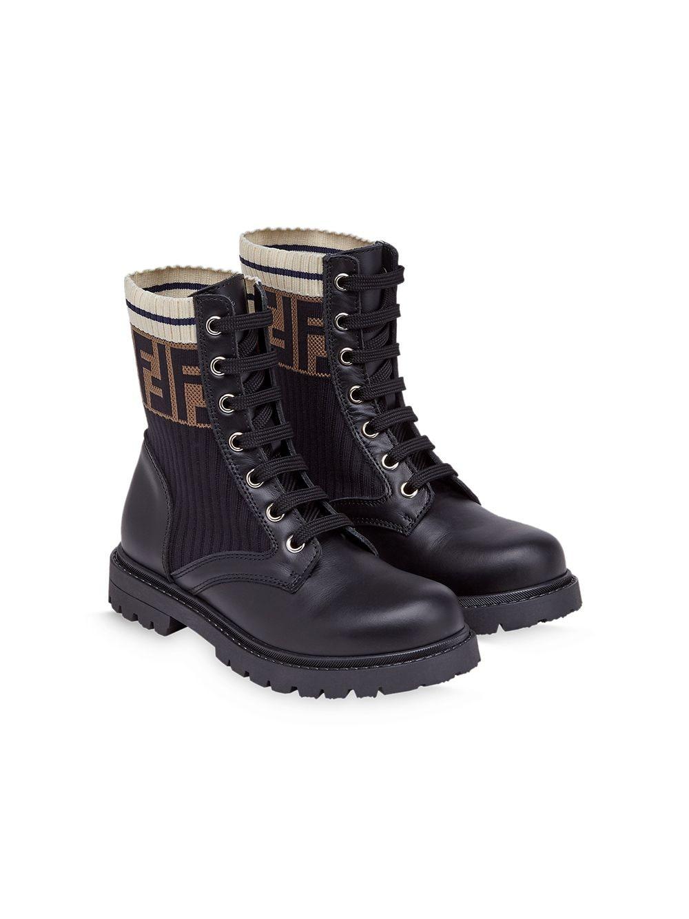 Stivali nero per bambina JMR329A8CU F17SD Fendi Kids 