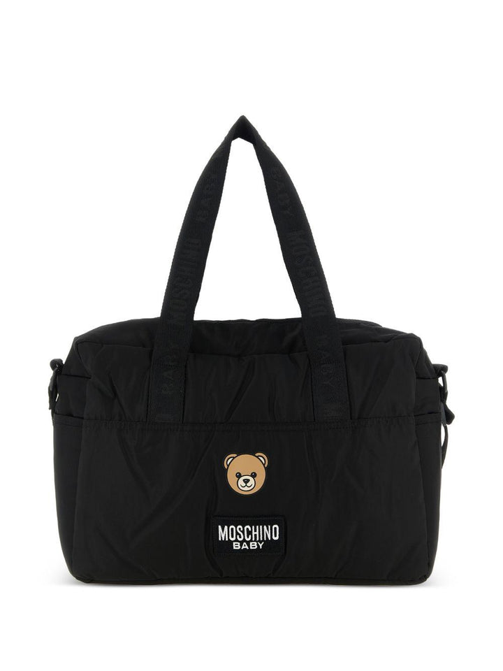 Borsa mamma nera MUX05WL3A89 60100 Moschino Kids 