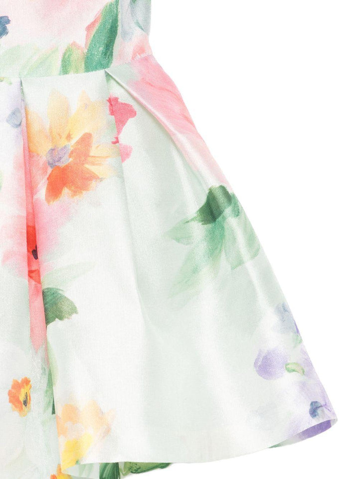 Abito bianco/multicolor per bambina 5044 002 Abel & Lula 