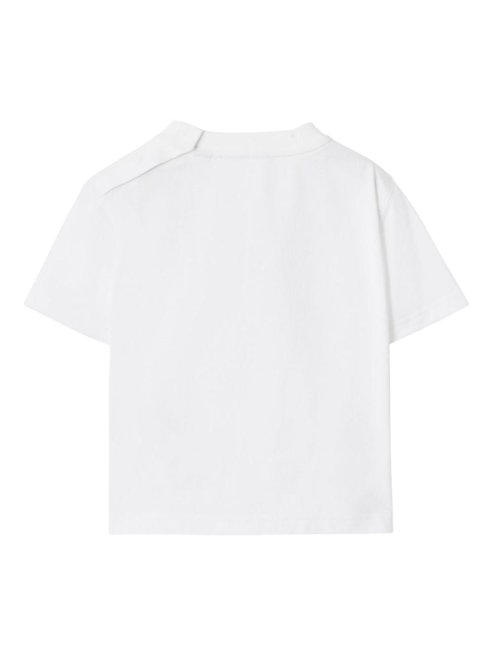 T-shirt bianca per bambino 8121198 A1464 Burberry Kids 