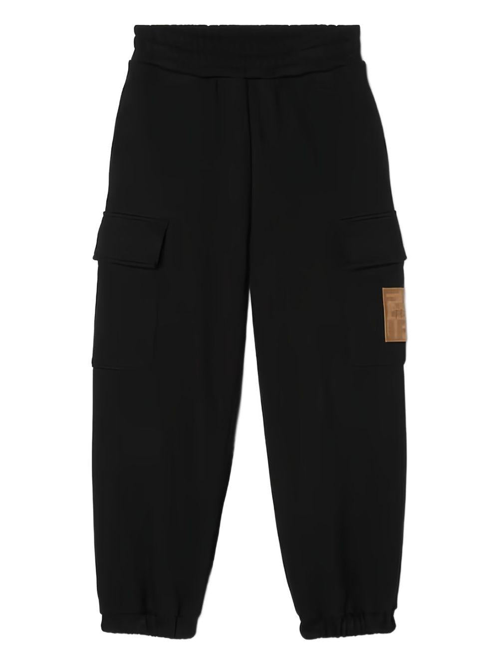 Pantalone nero per bambino JUF1715V0 F0GME Fendi Kids 
