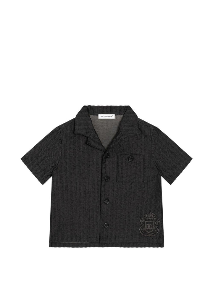 Camicia blu per neonato L14S78LDD54 S9000 Dolce & Gabbana Kids 
