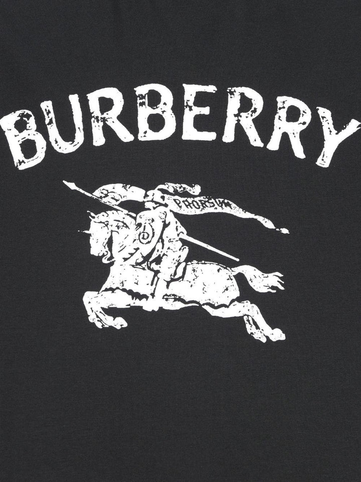 T-shirt nera per bambino 8117667 A1189 Burberry Kids 