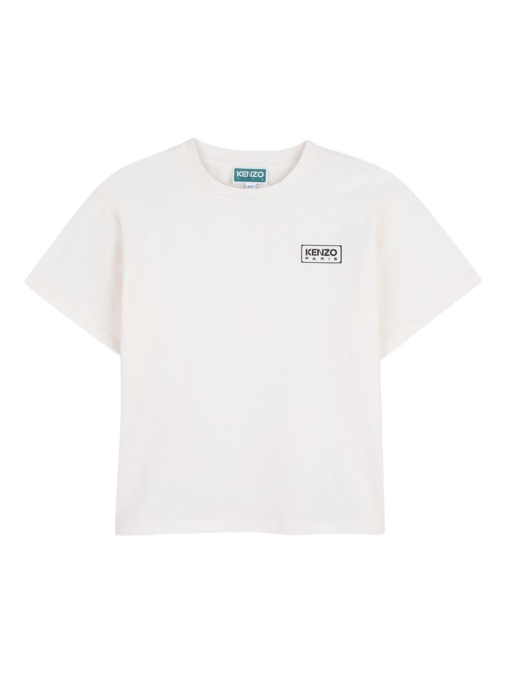 T-shirt bianca per bambino K61681 117 Kenzo Kids 