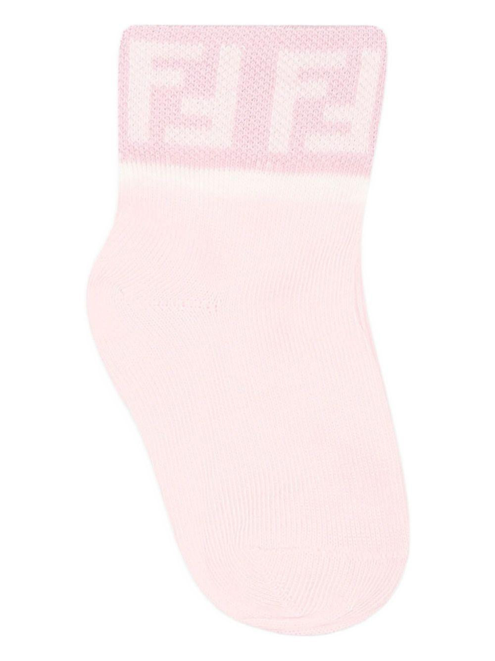 Calze rose per neonata BFN038ASQV F1PMK Fendi Kids 