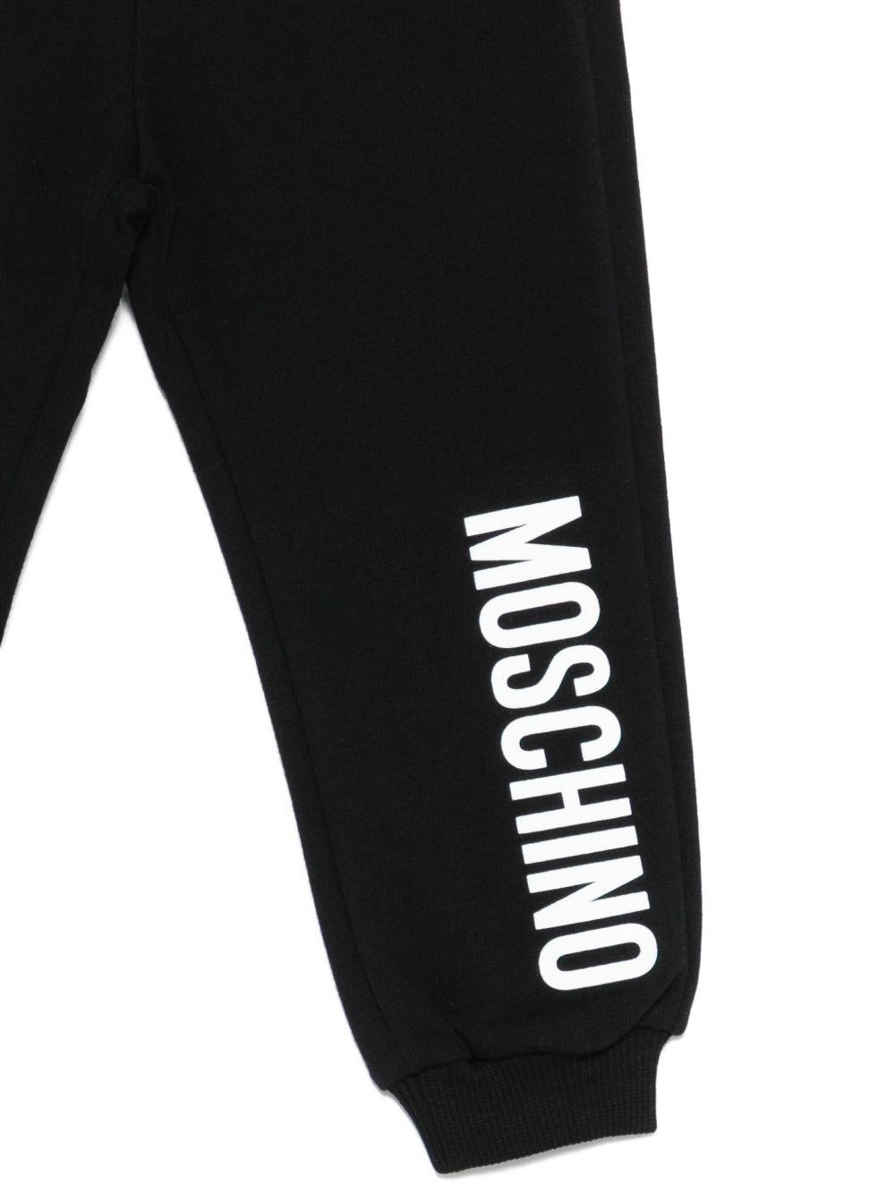 Pantalone nero per neonato MUP05QLDA17 60100 Moschino Kids 